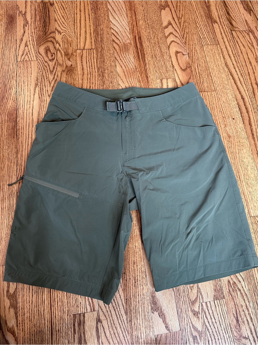 Arc'teryx Men's Olive Green Hiking Shorts